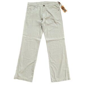 Atiziano Jeans Twill Pants Cotton Zombie Gravel Streetwear Gray Mens Size 36 New